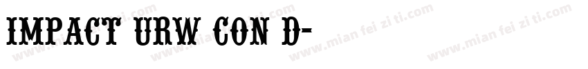 Impact URW Con D字体转换